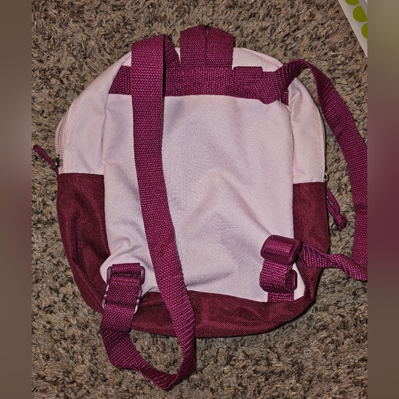 Vintage LPS Pink and Red Backpack with Flower Design - Picture 2 of 3